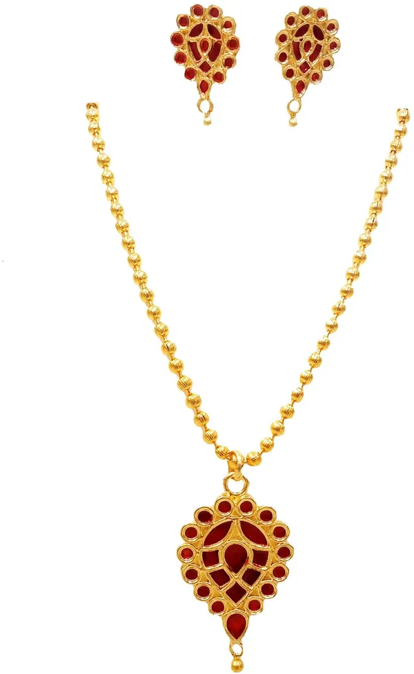 Bggold_Assamese_Traditional_Red_Meenakari_Dugdugi_Jewellery_Set_For_Women